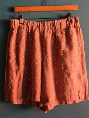notPERFECTLINEN 100% Linen Polka Dot Main Shorts